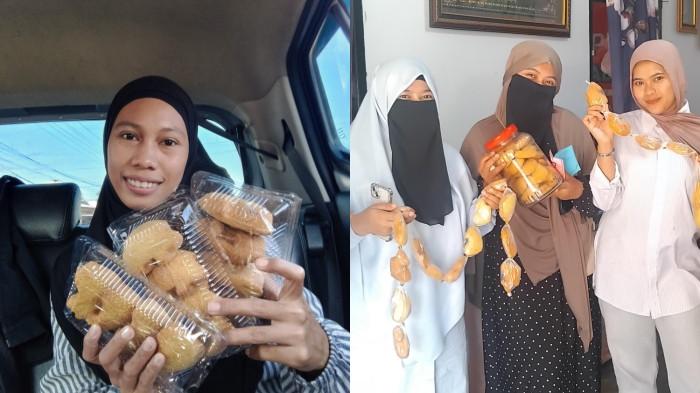 FESTIVAL WALIMA -  Kolase foto Indah Pontoh (kiri) dan warga di Desa Bongo, Provinsi Gorontalo. Festival Walima berlangsung meriah.