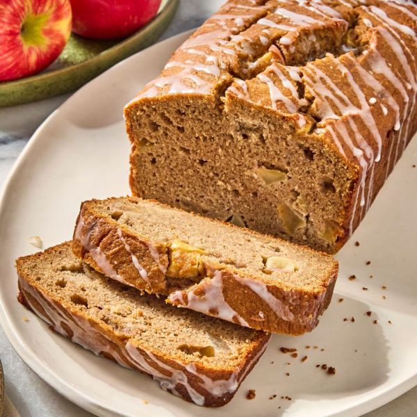 A recipe image of Apple-Cinnamon Ricotta Bread Credit: Photographer: Caley Ellenburg.
