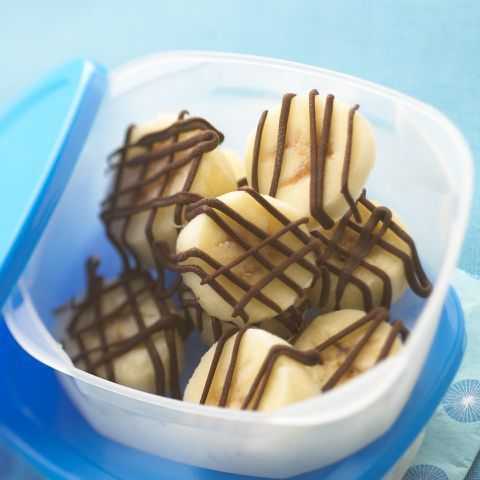 Frozen Chocolate-Banana Bites