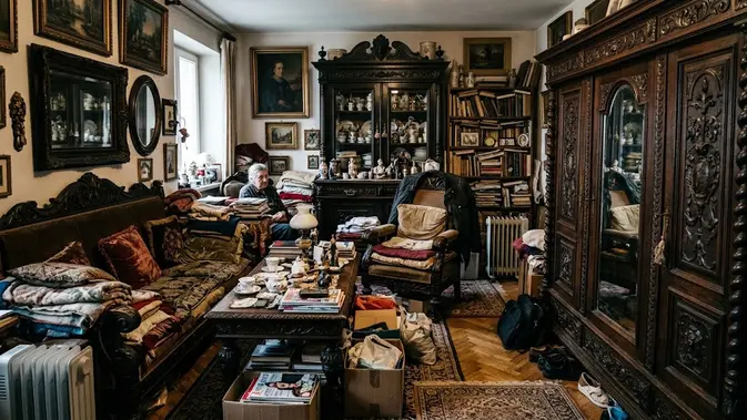 Furnitur dengan Banyak Ornamen (AI Generated)