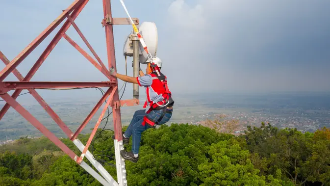 Tower telekomunikasi Menara telekomunikasi Mitratel (Foto: Mitratel).