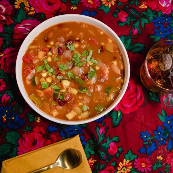 a recipe photo of the Three Sisters Stew Credit: Nate Lemuel