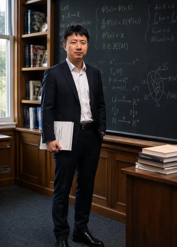 Chinese mathematician Deng Yu. Photo from Xiaohongshu