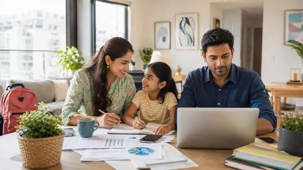 Indian family in the US balancing work, education and future planning