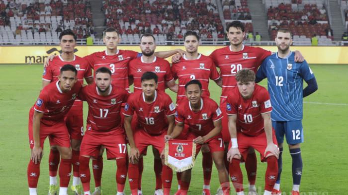 TIMNAS DI FIFA SERIES 2026 - Starting XI Timnas Indonesia untuk pertandingan melawan Timnas St Kitts and Nevis pada laga FIFA Series di Stadion Gelora Bung Karno, Senayan, Jakarta, Jumat (27/3/2026). Malam ini Skuat Garuda akan melawan Timnas Bulgaria di babak Final.
