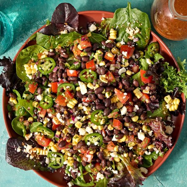 A recipe image of High-Protein Veggie Salad. Credit: Photographer: Jen Causey.