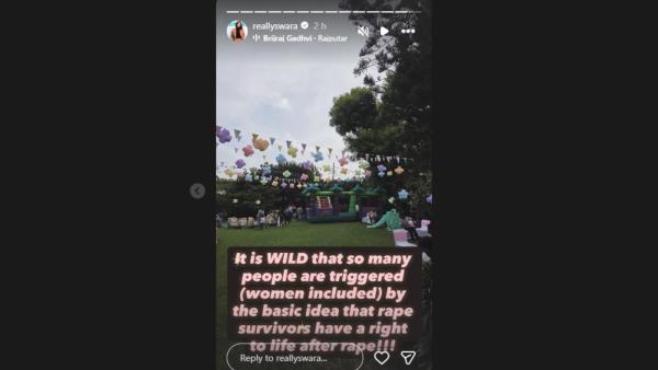 Swara Bhasker reacts to criticism