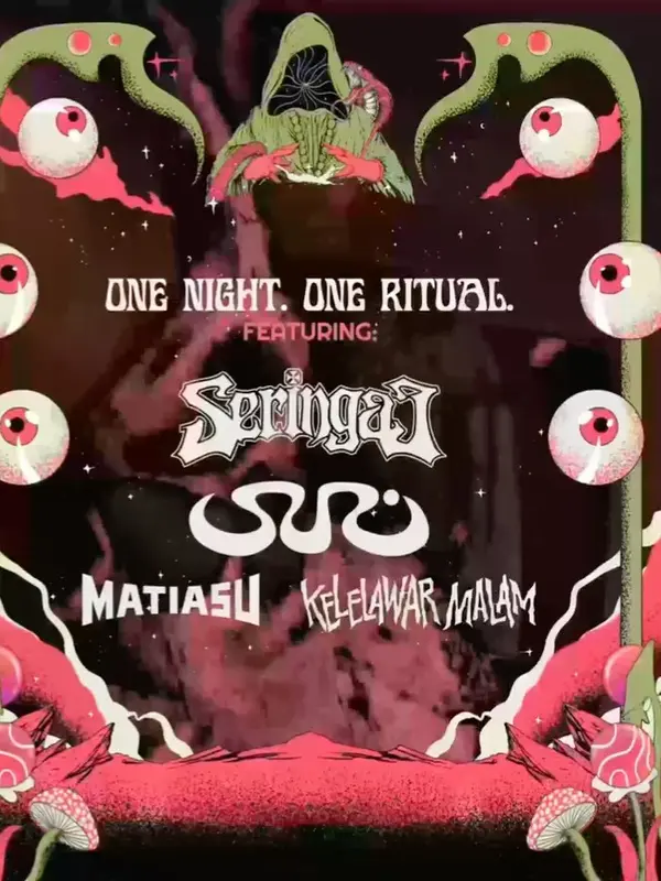 Line up DUST CULT (Jakarta, M Bloc Live House). [IG: @dustcult_]