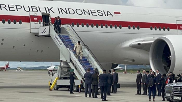 PRABOWO TIBA DI RUSIA - Presiden Prabowo Subianto tiba di Bandara Vladivostok International Airport (Knevichi), Rusia, Rabu (2/9/2026). (Taufik Ismail)