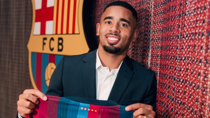 GABRIEL JESUS - Gabriel Jesus resmi bergabung dengan Barcelona dari Arsenal dengan kontrak hingga 2029 dan biaya transfer sekitar 10 juta euro.