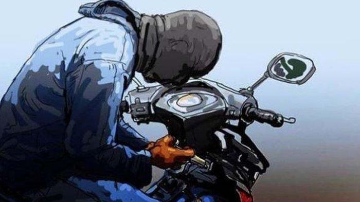 Ilustrasi pencurian motor