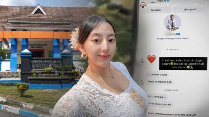 RSUD LEBONG - Kolase foto RSUD Lebong (kiri), selebgram Leonakanza (tengah) dan DM Instagram (kanan). RSUD Lebong menindaklanjuti informasi viral terkait dokter MI dan masih menunggu klarifikasi sebelum menentukan langkah lebih lanjut.