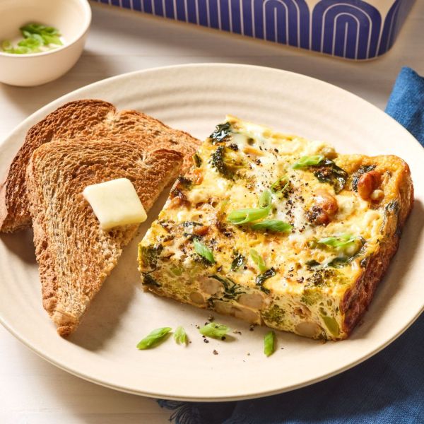 A recipe image of High-Fiber Breakfast Casserole. Credit: Photographer: Grant Webster, Food Stylist: Holly Dreesman, Prop Stylist: Dera Burreson.
