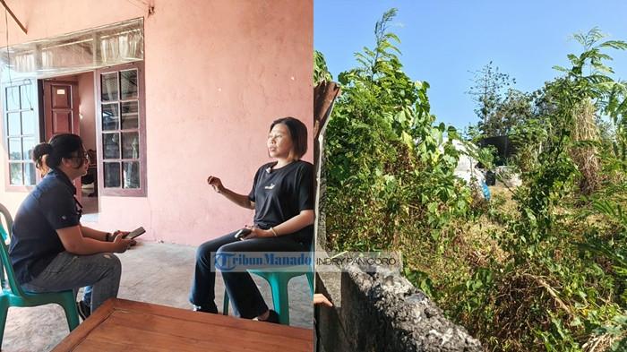 TPA SUMOMPO MANADO - Santia Thomas (40), warga Buha, Kecamatan Mapanget, Manado yang rumahnya hanya berjarak sekitar satu meter dari batas TPA Sumompo.