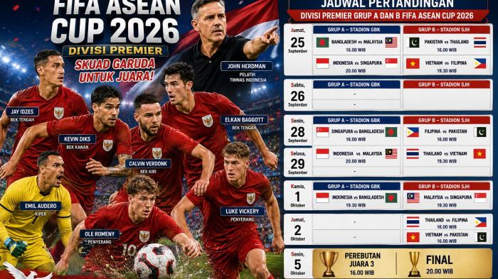 FIFA ASEAN CUP 2026 -- Skuad Timnas Indonesia Andalan John Herdman di FIFA ASEAN Cup 2026, Tujuh Nama Level Eropa.
