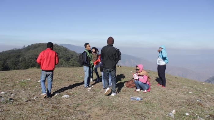 Keindahan panorama alam dari puncak Gunung Mutis, NTT.