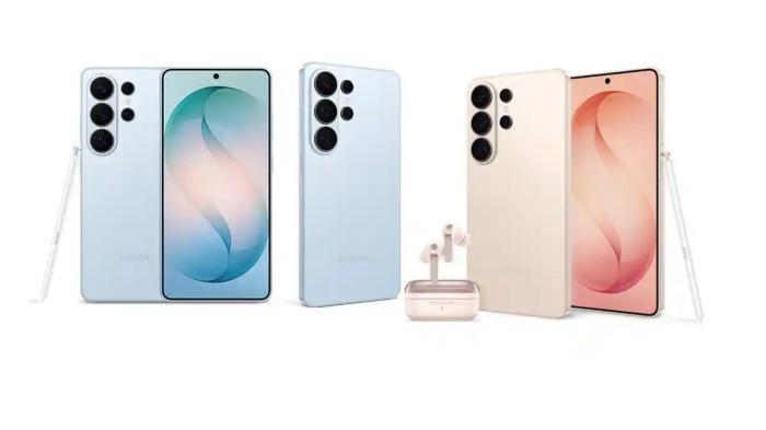HARGA SAMSUNG TERBARU-- Kolase Samsung S26 Ultra dengan warna Pink Gold dan Sky Blue dilansir dari samsung.com, Selasa (3/3/2026). Samsung Galaxy S26 Ultra jadi series teratas yang baru aja dirilis pada akhir Februari 2026 kemarin.