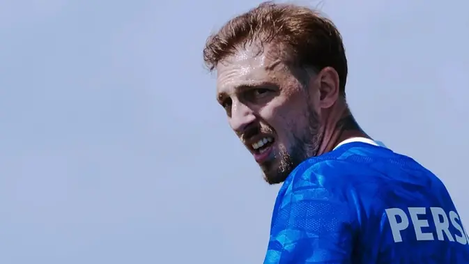 Danijel Loncar, bek Persib Bandung asal Kroasia. (Dok. ileague.id)