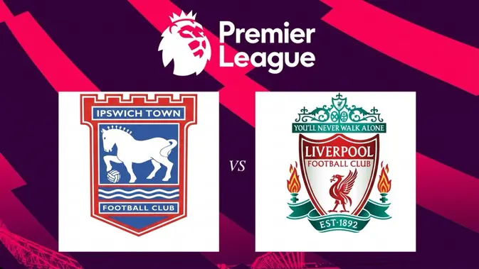 Ilustrasi Ipswich Vs Liverpool. (Bola.com/AI)