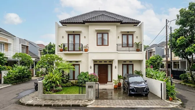 Warna Cat Rumah 2 Lantai yang Terlihat Elegan/AI Generated
