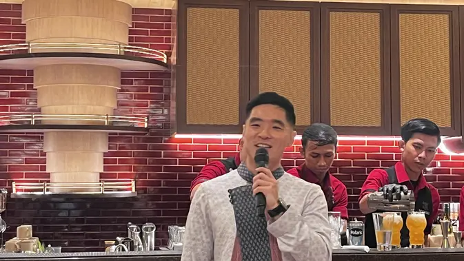 Kolaborasi spesial antara Noesaka dan Chef Martin Praja untuk merayakan pembukaan outlet ke-4 Noesaka, di Pacific Place, Jakarta, Kamis (3/9/2026). (Liputan6.com/Alfareza Ramadhani)