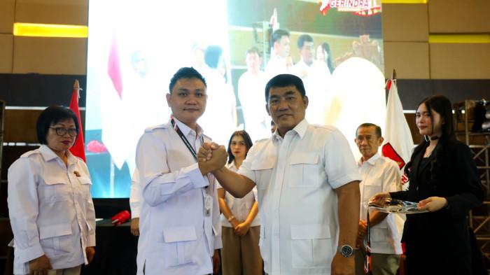 saat menghadiri Rapat Kerja Cabang (Rakercab) DPC Gerindra Kota Manado di Courtyard by