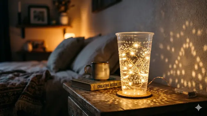 Barang dari Gelas Plastik Bekas Minuman (Foto: Gemini AI)