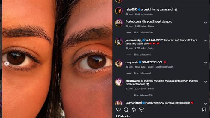Raisa Andriana memicu heboh netizen usai mengunggah foto close-up mata seorang pri