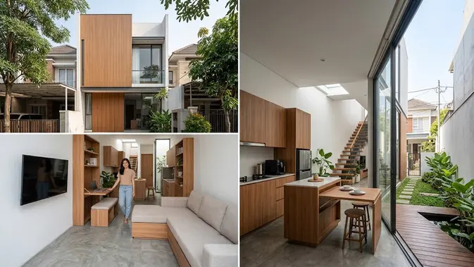 Desain Rumah Inovatif untuk Kavling Kecil dan Memanjang/AI Generated Desain Rumah Inovatif untuk Kavling Kecil dan Memanjang/AI Generated