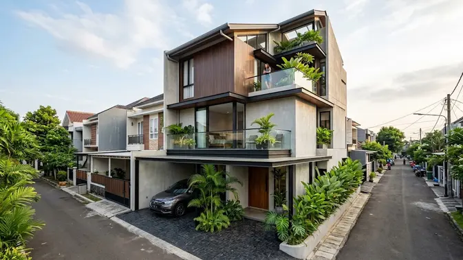 Desain Rumah Inovatif untuk Kavling Kecil dan Memanjang/AI Generated Desain Rumah Inovatif untuk Kavling Kecil dan Memanjang/AI Generated