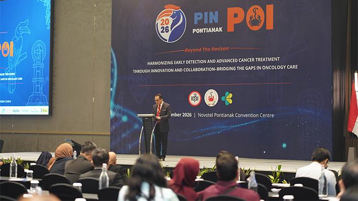 ILMIAH - Perkumpulan Onkologi Indonesia (POI) resmi menggelar ajang ilmiah tahunan bergengsi, Pertemuan Ilmiah Nasional (PIN) POI 2026 di Novotel Convention Center, Pontianak, Sabtu (5/9).