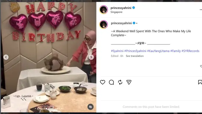 Syahrini rayakan ulang tahun (instagram.com/princessyahrini)
