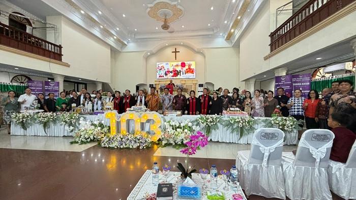 Ibadah Syukur HUT ke-103 GMIM Imanuel Aertembaga Bitung