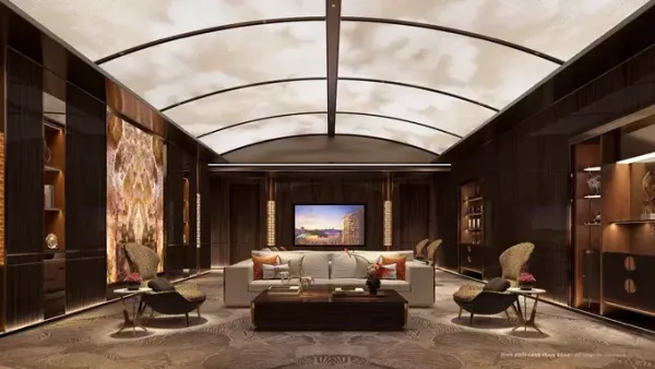 VIP Lounge designed for prospective buyers visiting Casa Luna. Photo courtesy of Phu My Hung