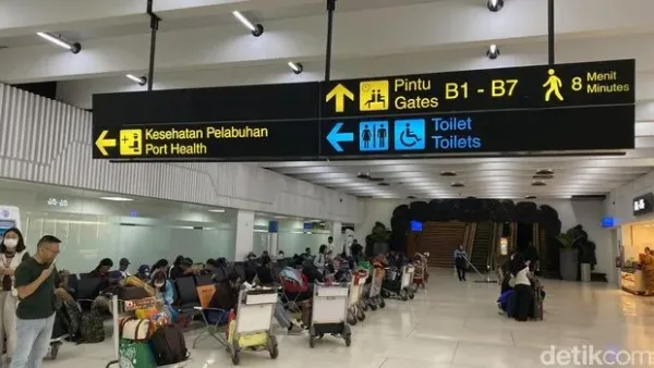 Suasnaa Bandara Soekarno Hatta Senin (7/9/2026).