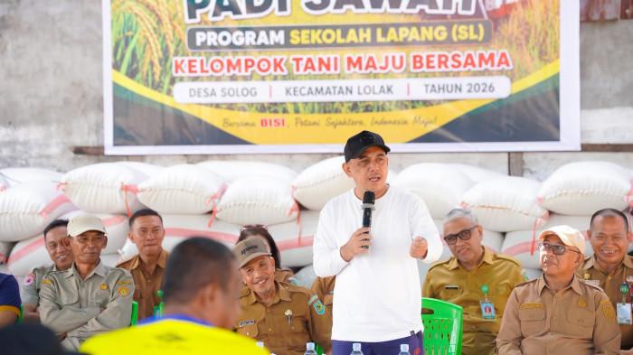 PANEN PADI - Bupati Bolaang Mongondow (Bolmong), Yusra Alhabsyi