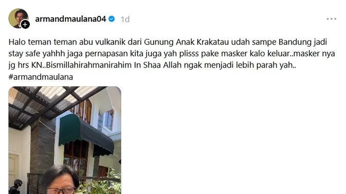 Armand Maulana di Bandung © threads.com/armandmaulana04