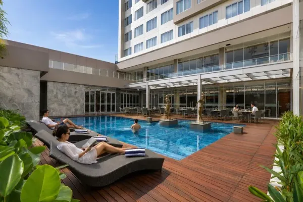 Archipelago Hotels Lobi Grand Aston Puncak Hotel & Resort.