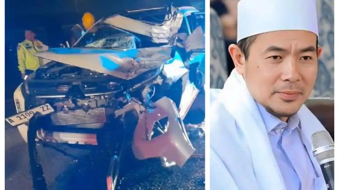 KECELAKAAN HARI INI - Kecelakaan hari ini di Tol Tangerang-Merak, mobil berpenumpang penceramah kondang KH Ahmad Fudholi ringsek, Jumat (4/9/2026). Terkuak kondisi korban.