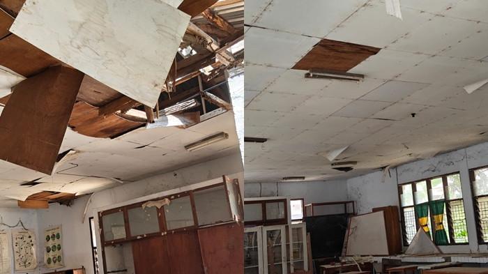 Kondisi ruang kelas dan laboratorium di SMA Negeri 1 Bolangitang Barat, Kabupaten Bolaang Mongondow Utara (Boltara) kian memprihatinkan.