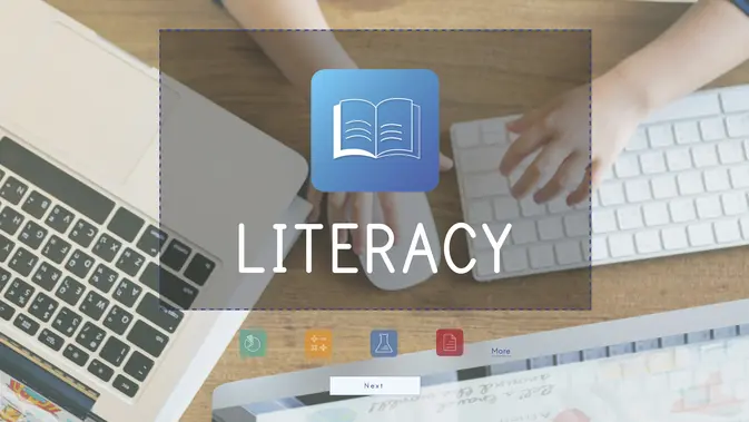 Ilustrasi literasi. (Photo created by rawpixel.com on www.freepik.com)