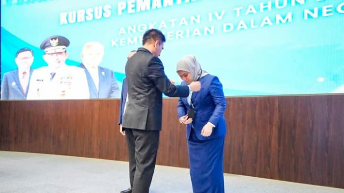 Wali Kota Banjarbaru, Hj Erna Lisa Halaby mengikuti Kursus Pemantapan Pimpinan Daerah 01