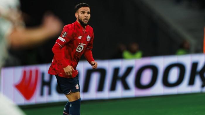 VERDONK - Bek Timnas Indonesia, Calvin Verdonk saat membela LOSC Lille melawan SK Brann pada matchday perdana fase liga Liga Eropa, Jumat (26/9/2025) dini hari WIB.