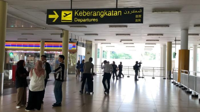 DITUTUP - Kondisi Bandara Sulthan Thaha Jambi pada Senin (7/9/2026). Hari ini setidaknya ada 18 penerbangan dari Jambi menuju Jakarta yang dibatalkan.