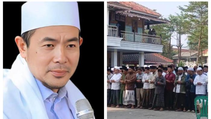 MENINGGAL DUNIA - Penceramah kondang KH Ahmad Fudholi dikabarkan meninggal dunia pada Senin (7/9/2026). Potret salat jenazah KH Ahmad Fudholi di depan area masjid pesantren, yang berlokasi di Kampung Rempak Kulon, Desa Sindang Sono, Kecamatan Sindang Jaya, Kabupaten Tangerang, Banten, Senin (7/9/2026).