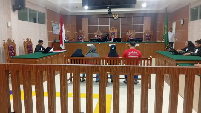 Sidang Tuntutan perkara pembunuhan calon LC di Batam (Istimewa)