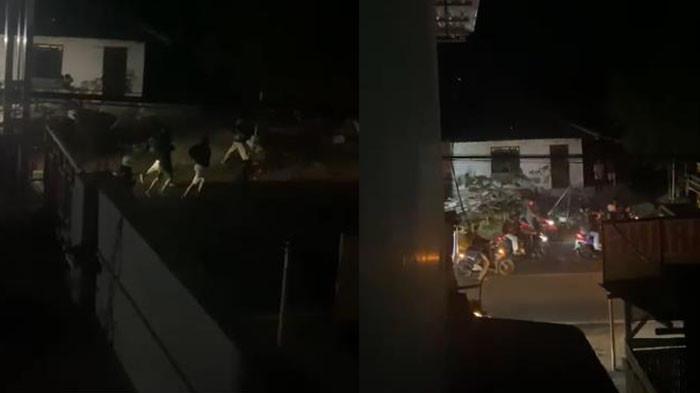 BENTROKAN - Bentrokan antar kelompok terjadi di Desa Mranggen, Kecamatan Polokarto, Kabupaten Sukoharjo, pada Senin (7/9/2026) dini hari. Insiden tersebut terjadi sekitar pukul 00.30 WIB dan sempat diabadikan melalui video oleh seorang warga. Dalam video yang beredar, terlihat dua kelompok saling melempar batu di jalanan. Sejumlah orang yang terlibat juga tampak membawa papan kayu dan bambu.