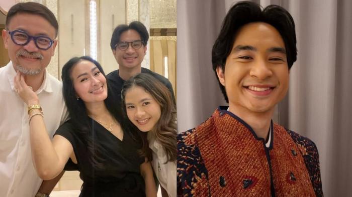 JARANG BERTEMU ANAK - Kolase potret keluarga Iis Dahlia dan Devano dicapture Selasa (24/3/2026).
