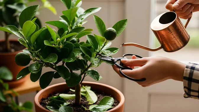 Cara Menanam Jeruk Nipis dari Biji di Pot Kecil/Gemini AI
