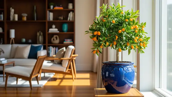 Pohon Buah Kumquat dalam Ruangan/Gemini AI